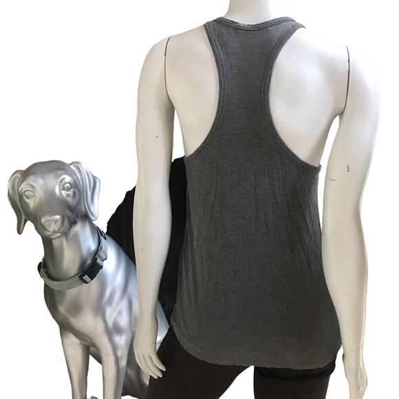 T by Alexander Wang Gray Rayon Soft Tank Top with Pocket Women’s Size XS - Picture 2 of 6